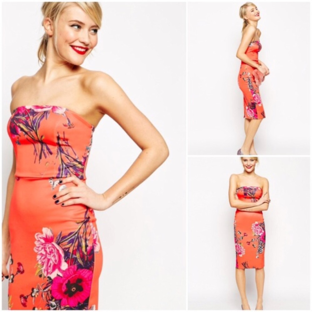 Floral Orange Asos dress